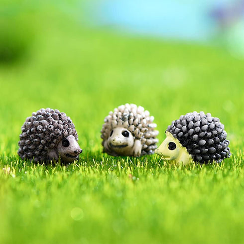 MAOMIA 36 Pcs Mini Hedgehog Figurines, Fairy Garden Hedgehog Miniature Figurines Moss Landscape DIY Terrarium Crafts Ornament Accessories Outdoor ...