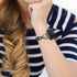 TOYOUTHS Bling Bracelet Compatible With Fitbit Versa 2 for Women - Stainless Steel Wristband Replacement for Versa Lite Edition/SE - Dressy Metal ...