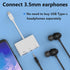 USB C to USB Adapter for MacBook, 3-in-1 USB C to USB-A OTG Splitter with 3.5mm Audio Jack and PD Fast Charging Port Compatible with iPhone 15, iP...