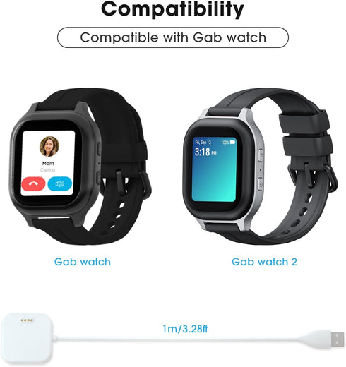 NewJourney Compatible with Gabb Watch Charger with 3.28 FT Cable (White+White)......
