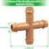 12 Pieces Drip Irrigation Barbed Cross Fittings? 1/2 Inch Drip Line 4 Way Connectors for 1/2" Drip Irrigation Tubing Irrigation System Replacement...