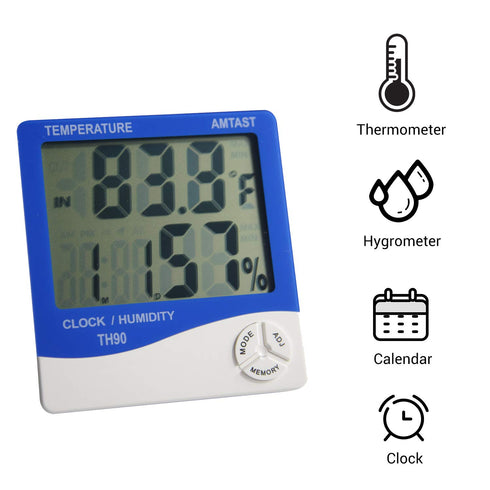 Outdoor Thermometer Indoor Room Hygrometer Gauge Digital Temperature Humidity Test Meter TH90