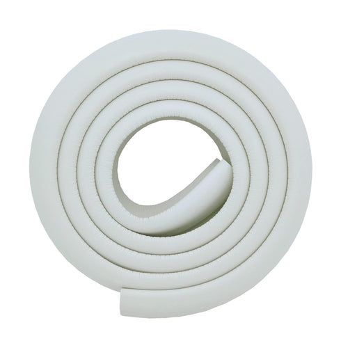 M2cbridge L Shape Extra Thick Furniture Table Edge Protectors Foam Baby Safety Bumper Guard 6.5 Ft (Off White)...