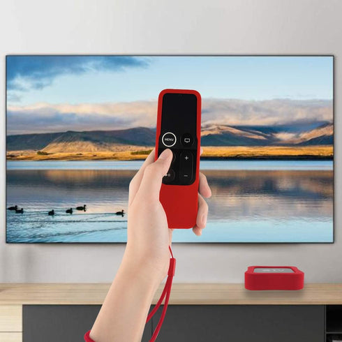 Geekria Protective Case for APPL TV 4K / 4th Gen Remote - Light Weight (Anti Slip) Shock Proof Silicone Cover for APPL TV 4K Siri Remote Controlle...