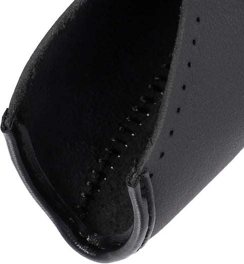 X AUTOHAUX Black Car Genuine Leather Stick Shift Cover Gear Shift Knob Cover for Toyota Camry 2007-2011 Black Line...
