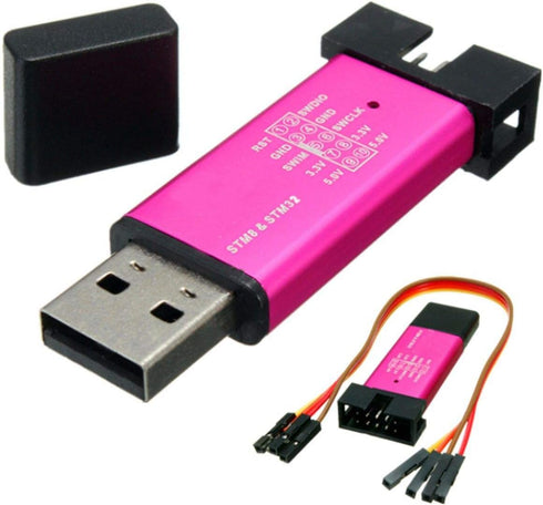 HiLetgo ST-Link V2 Emulator Downloader Programmer STM32F103C8T6 STM8 STM32 with Cable (Random Color)...