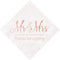 Crisky Wedding Napkins Mr Mrs Rose Gold Cocktail Beverage Dessert Napkins for Wedding Tabel Decoration Engagement Party Supplies, 100 Pcs, 3-Ply...