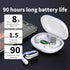 JIECAN Open Ear Headphones Bluetooth V5.3 Wireless Earbuds with Earhooks with Digital Display Charging Case, Conduction Headphones with Mic Waterp...