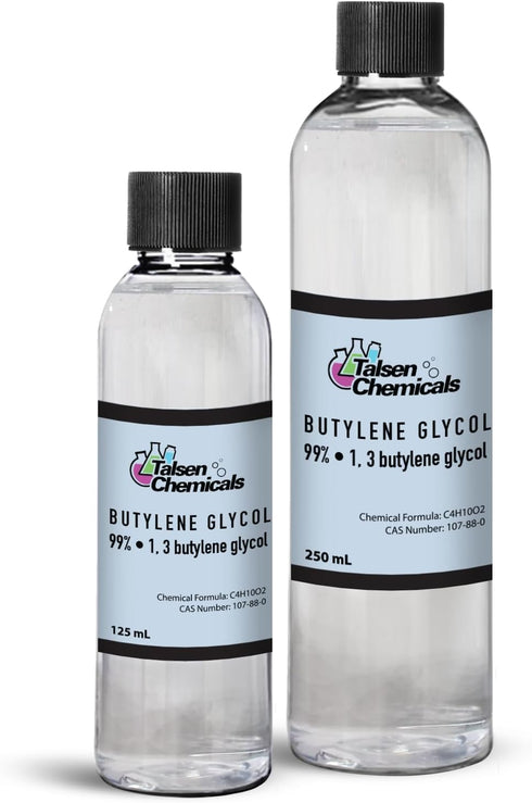 Butylene Glycol (125 mL / 4.22 Oz), Butylene Glycol is an Emollient That Prevents Water Loss from The Skin's Surface, Butylene Glycol by Talsen Ch...