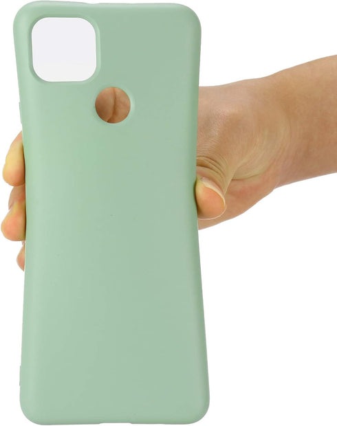 for Motorola One 5G Ace Case, Liquid Silicone Gel Rubber Shockproof Slim Phone Case Bumper Cover Full Body Protection Designed for Women Men -Gree...