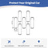 RT-TCZ for Jeep JL Hood Vents Cover Trim Chrome for Jeep Wrangler JL JLU Gladiator JT 2018-2024 Chrome Exterior Accessories 7pcs...