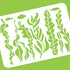BENECREAT Ocean Theme Stencil, 11.7x8.3inch Seaweed Sea Fish Plastic Drawing Painting Stencils Templates for Summer Painting on Scrapbook Fabric T...