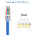 Cable Matters 50-Pack Cat 6 Pass Through RJ45 Connectors (Cat 6 Ends / Cat6 Connector / RJ45 Modular Plugs/Ethernet Plugs/Network Connector) for S...