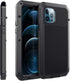 Marrkey for iPhone 12 Case,Full Body Protective Cover Heavy Duty Shockproof Tough Armour Aluminum Alloy Metal Case with Silicone Built-in Screen P...