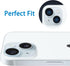 for iPhone 15 and iPhone 15 Plus Camera Lens Protector, Anti-Scratch Lens Cover 9H Tempered Glass Metal Camera Screen Protector Shockproof Camera ...