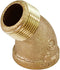 Everflow Supplies BRSF0034-NL 3/4-Inch 45-Degree Street Elbow, No Lead...