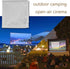60-120 inch Movie Projection Screen, Projector Screen, Portable White Projector Curtain, Projection Screen 16:9, Portable and Foldable Without Tra...
