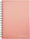 TWONE Graphing Notebook, Spiral Graph Notebook with 80 Sheets/160 Square Grid Paper, 5.5 x 8.25 Inches (1 Pack)...