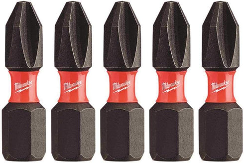 Milwaukee 48-32-4601 Shockwave Insert Bit Phillips #2, 5-Pack...