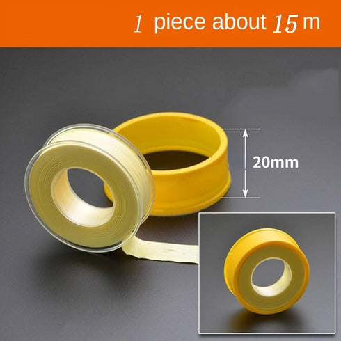 5Pcs Gas Line Thread Sealant Tape Yellow PTFE Tape for Pipe15m Length...