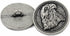 Bezelry 12 Pieces American Eagle Metal Shank Buttons. 23mm (7/8 inch) (Antique Silver)...