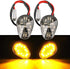 2 PCS Amber LED Turn Signal Indicator Light Lamp Flush Mount For Yamaha YZF R1 R3 R6 R6S FZ6 FZ1 FZ Fazer FZ6R FZ07 FZ8 FZ09 TMAX MT-07 MT-09 Smok...