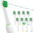 Replacement Toothbrush Heads for Waterpik Sonic Fusion (SF-01 / SF-02 / SF-03 / SF-04), Compact, with Covers, 8 Count, White...