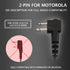 1-Wire C-Shape Swivel Earpiece Headset with PTT Button Mic for Motorola Two-Way Radio Walkie Talkies CP110, CP185, CP200, CLS1110, CLS1410, EP450,...