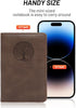 Small Pocket Notebook, Leather Journal Mini (Black)...
