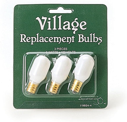 Replacement bulbs, set of 3 by Department 56...