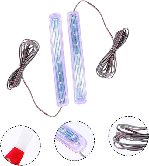 1 Pair Turn Signal Side Mirror Strip Lights Mirror Reflector Light Cars Car Mirror Light Truck Marker Strip Light Car Turn Light Trucks Rearview M...