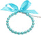Dog Cat Pearls Necklace Collar with Bling Accessories and Ribbon Bow Pet Puppy Jewelry for Female Dogs Cats Small Medium (S, Blue)...