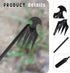 2PCS Weed Puller Tool,Garden Weeding Artifact Uprooting Weeding Tool 4 Teeths Dual Purpose Manual Weeders Tool with Multifunctional Handle Weeder ...