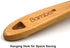Bamber Wooden Wok Spatula Set Wood Turner with Long Handle for Non Stick Cookware...