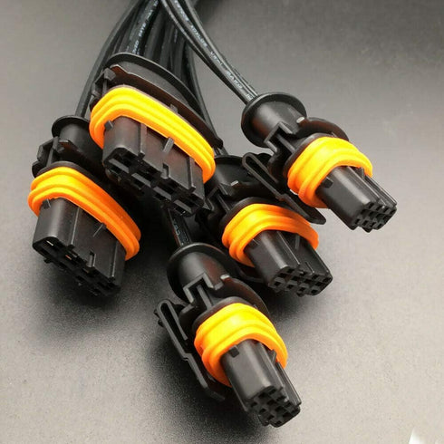 ALLMOST 5pcs set Compatible with Volvo 5 Cyl Electrical Connector of Ignition Coil UF341 30713416 plug...