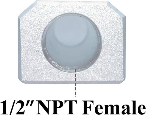 Beduan 2 Way 4 Port 1/2"NPT Input Port 1/4"NPT Output Port Aluminum Air Hose Inline Manifold Block Splitter,Pneumatic Air Compressor Manifold Fitt...
