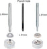 72pcs 15MM Stainless Steel Fastener Snap Press Stud Button for Marine Boat Canvas with Punching Set Tool Kit Silver (4 Components, 18pcs for Each)...