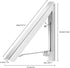 LIVEHITOP Wall Mounted Clothes Hanger, Foldable Clothes Airer Coat Rail Space Saving Dryer Rack for Laundry Bedroom Hotel RV (Silver)...