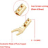 HiFi Speaker Y Spade Connectors, Dual Screw Locking Speaker Cable Plug, Fork Spade Connectors with Allen Wrench for Speaker Wire DIY 4PCS (Gold Pl...