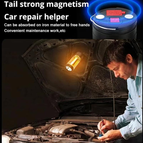 Multifunctional Camping Lamp, with Flashlight, Night Light, 360° Tent Lamp, High Lumens, for Hiking, Camping, Fishing, Cycling...