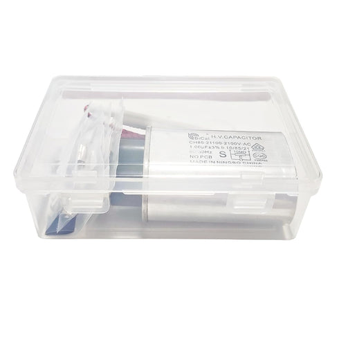 Home Microwave Oven Repair Replacement Parts Kits, HV Capacitor 2100V 1.0uF, Diode CL01-12, 5x20mm Slow Blow Fuse, 6x30mm Slow Blow Fuse 20A, 6X40...