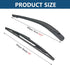 Rear Windshield Wipers Blade Arm Set for VOLVO XC60 2011-2017 / Volvo XC90 2011-2014 Back Glass Wiper Arm Blade Replacements All Seasons Fit, Repl...