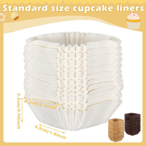 Uiifan 1200 Pcs Square Cupcake Liners 1.77"x1.77" Square Brownie Baking Cups Pan Liners Disposable Greaseproof Paper Cupcake Liners for Wedding Gr...