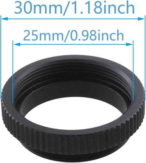 Camera C-Mount Lens Adapter ZCZQC 5mm C to CS Extension Tube for CCTV Security Cameras C-CS Mount Adaptor Spacer Ring...