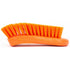 SPARTA Plastic Cutting Board Scrub Brush with Hanging Hole for Washing Cutting Boards, 6 Inches, Orange...