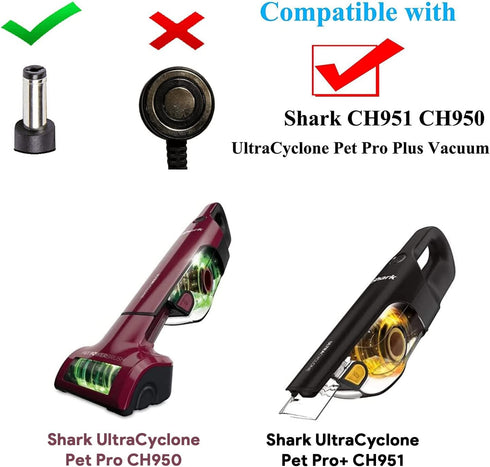 HKY AC Adapter Compatible with Shark CH951 CH950 CH955 UltraCyclone Pro Cordless Handheld Vacuum CH950 14 CH95014 CH950UKT CH950C CH95114 CH951C F...