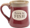 "Born To Fish" Coffee Mug with Fisherman's Serenity Prayer Great Fishing Gift...