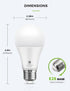 LOHAS Dusk to Dawn Light Bulbs Outdoor, Light Sensor Bulb 60W Equivalent, A19 LED Bulb Daylight 5000K, 9W Photocell Sensor LED, 900LM Auto On/Off ...