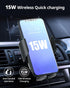 Wireless Car Charger with Phone Holder Mount Fast Charging 15W Auto Clamping for Phone Air Vent Accessories...