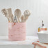Pastel Pink Utensil Holder for Kitchen Countertop Organizer Kitchen Essentials, 6.5? Large Utensil Crock, Farmhouse Utensil Caddy for Home Décor, ...